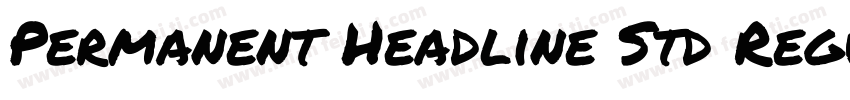 Permanent Headline Std Regular字体转换